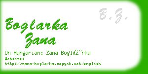 boglarka zana business card